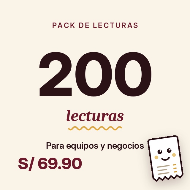 Pack 200: 200 lecturas de cuentas